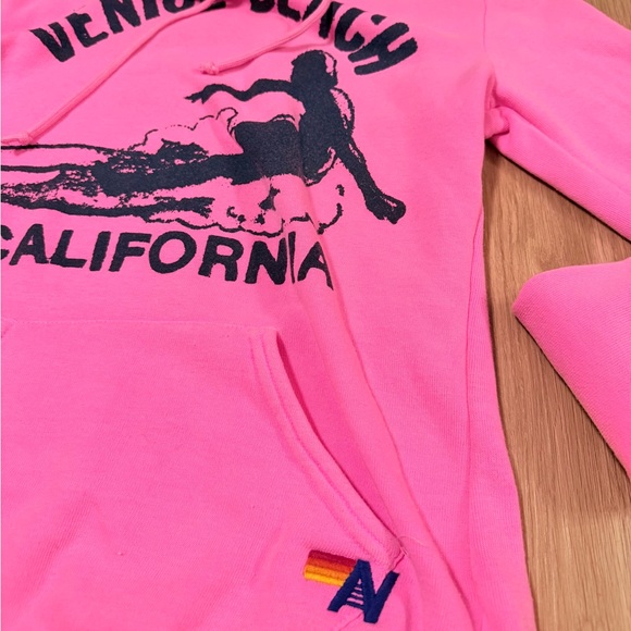 NWOT Aviator Nation Venice Beach California Surf Hoodie - Picture 5 of 6